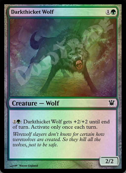 Darkthicket Wolf FOIL