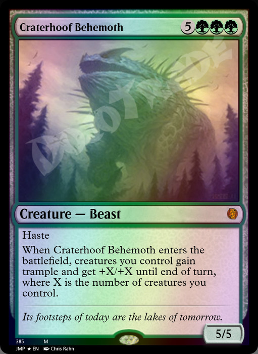 Craterhoof Behemoth FOIL