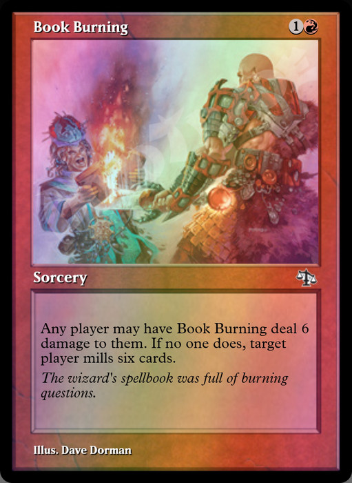 Book Burning FOIL