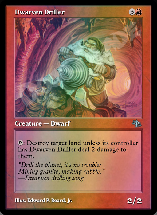 Dwarven Driller FOIL