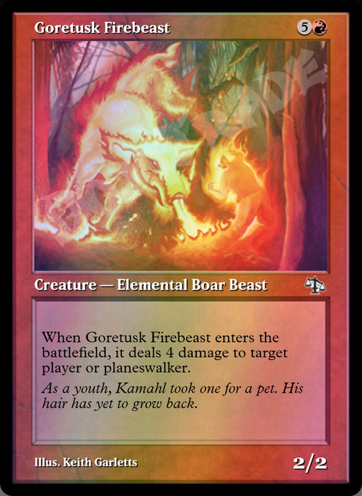 Goretusk Firebeast FOIL