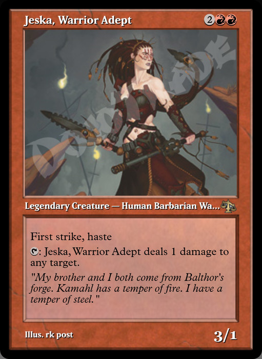 Jeska, Warrior Adept