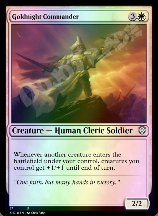 Goldnight Commander FOIL