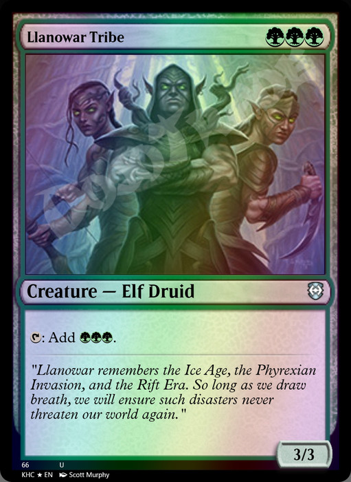 Llanowar Tribe FOIL