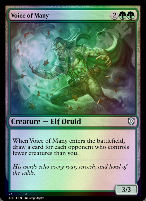 Voice of Many FOIL