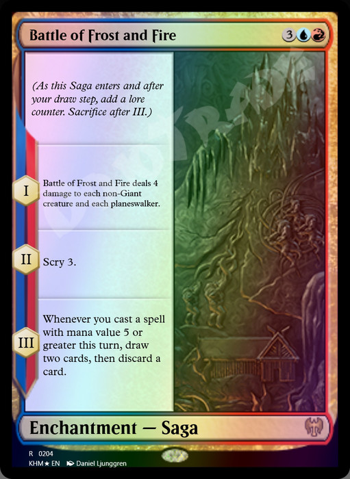 Battle of Frost and Fire FOIL