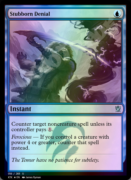 Stubborn Denial FOIL