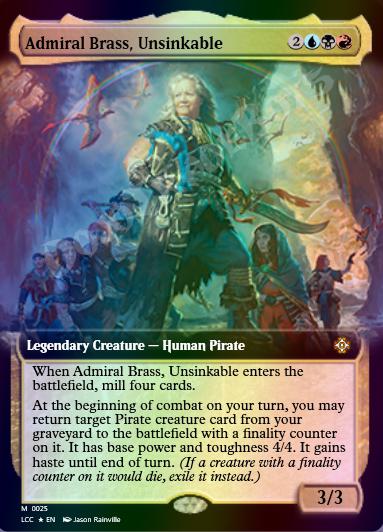 Admiral Brass, Unsinkable (Extended Art) FOIL