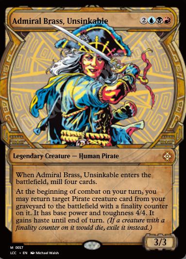 Admiral Brass, Unsinkable (Showcase)