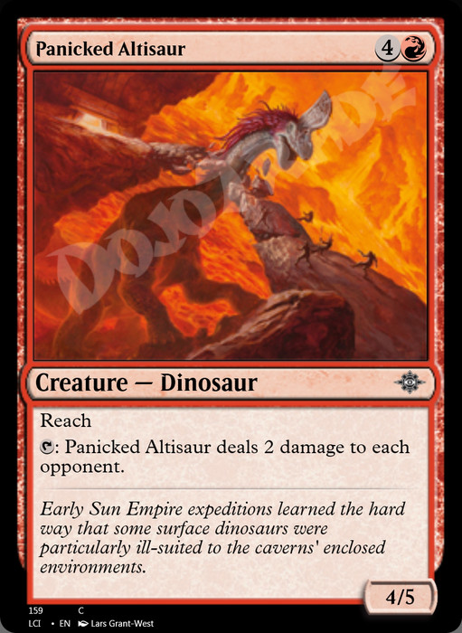 Panicked Altisaur