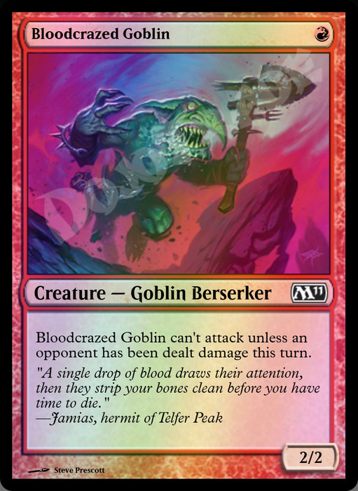 Bloodcrazed Goblin FOIL