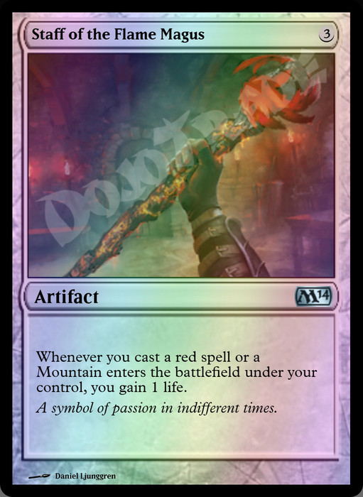 Staff of the Flame Magus FOIL