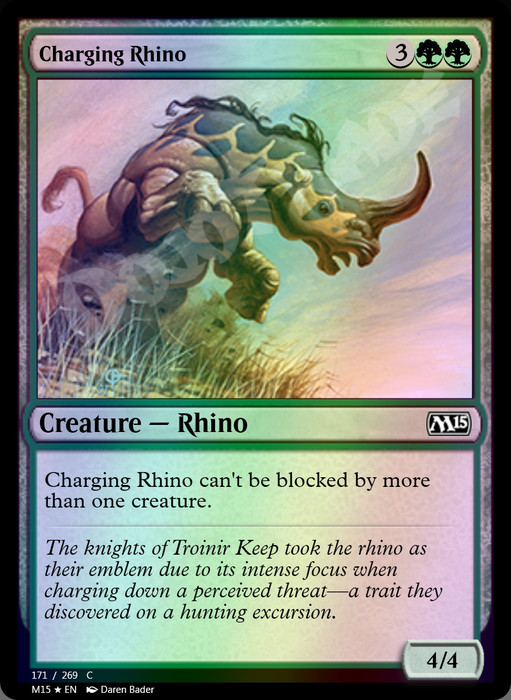 Charging Rhino FOIL