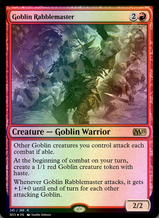 Goblin Rabblemaster FOIL