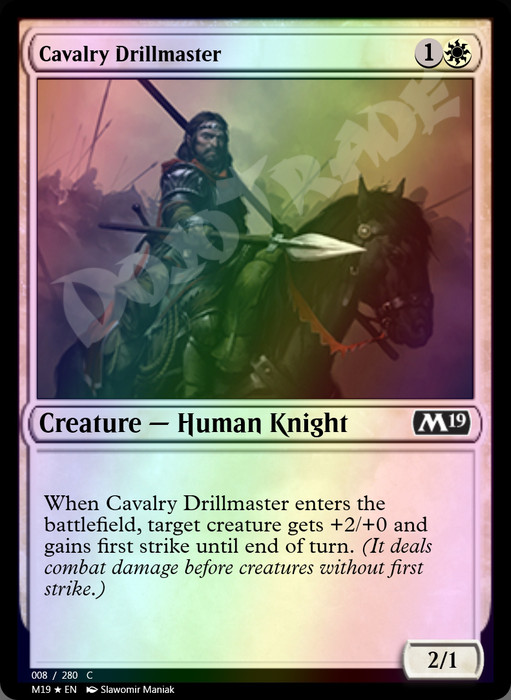 Cavalry Drillmaster FOIL