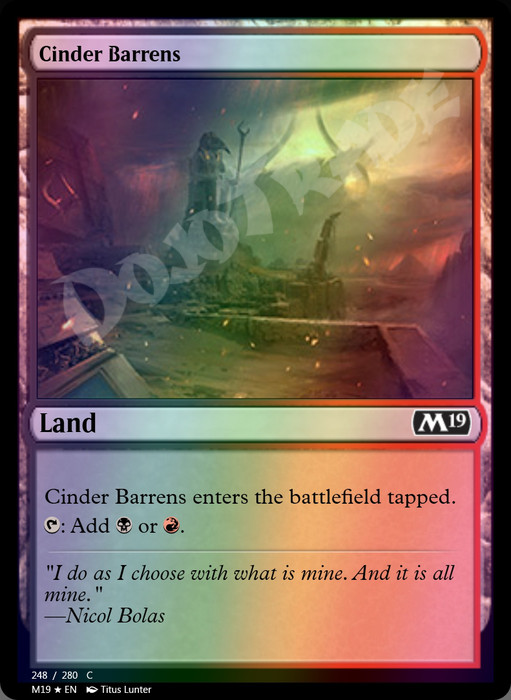 Cinder Barrens FOIL