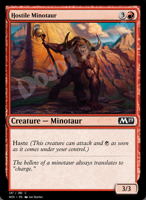 Hostile Minotaur