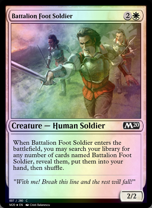 Battalion Foot Soldier FOIL