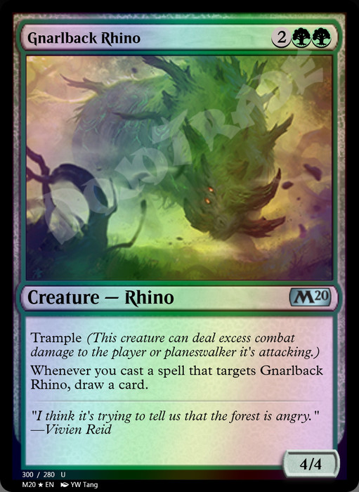 Gnarlback Rhino FOIL