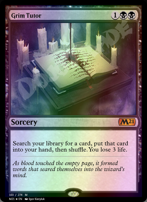 Grim Tutor FOIL