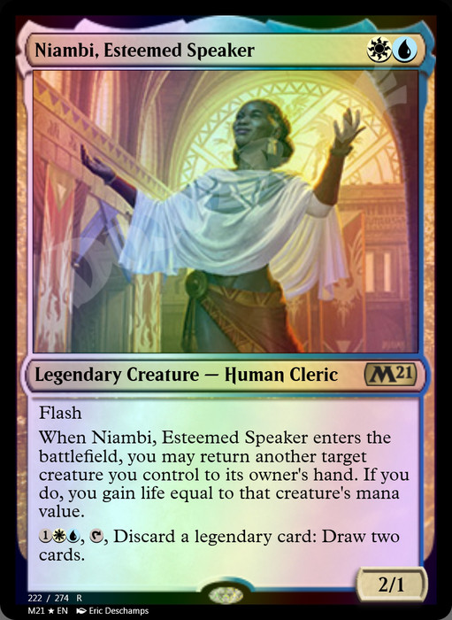 Niambi, Esteemed Speaker FOIL