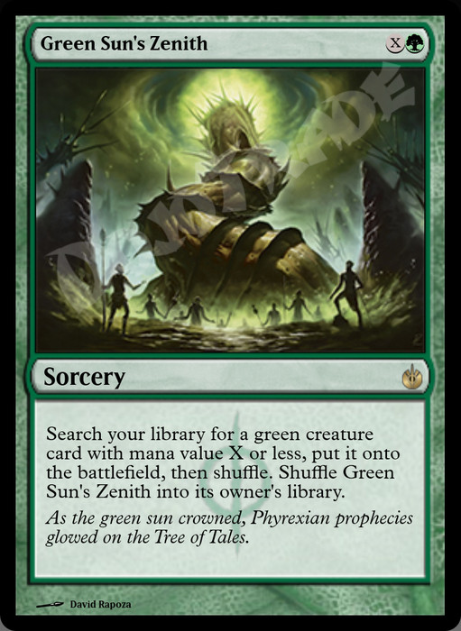 Green Sun's Zenith