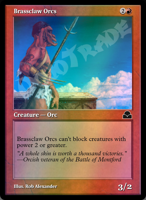 Brassclaw Orcs FOIL