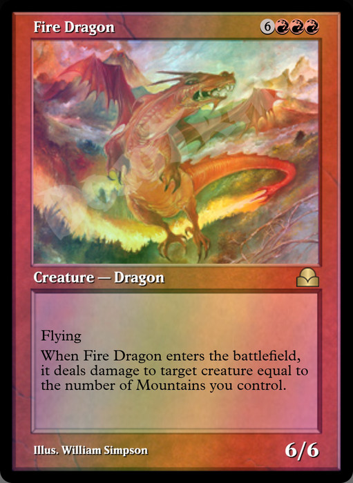 Fire Dragon FOIL