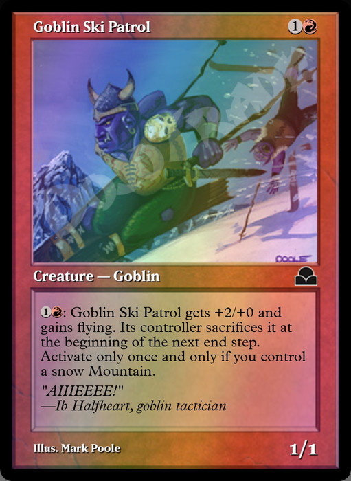 Goblin Ski Patrol FOIL