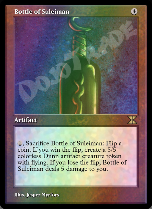 Bottle of Suleiman FOIL