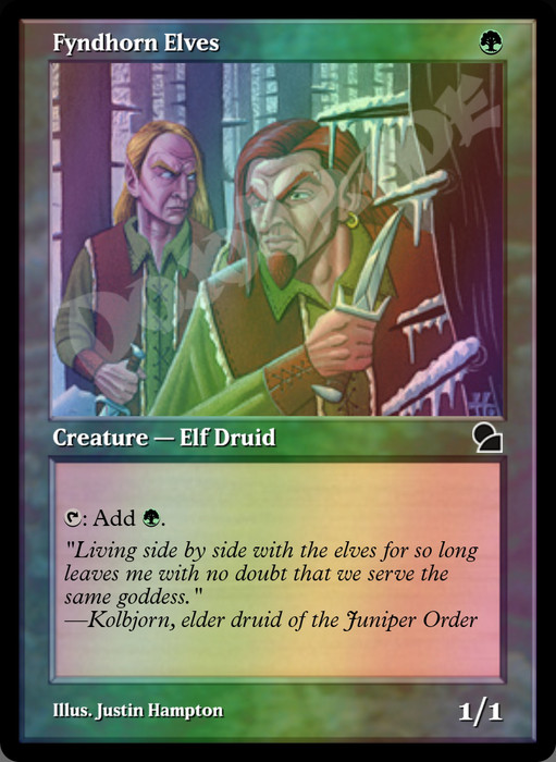 Fyndhorn Elves FOIL