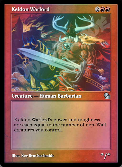 Keldon Warlord FOIL