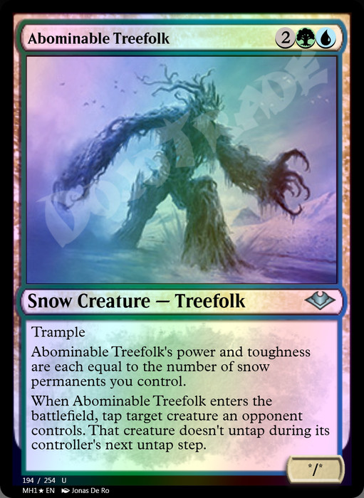 Abominable Treefolk FOIL