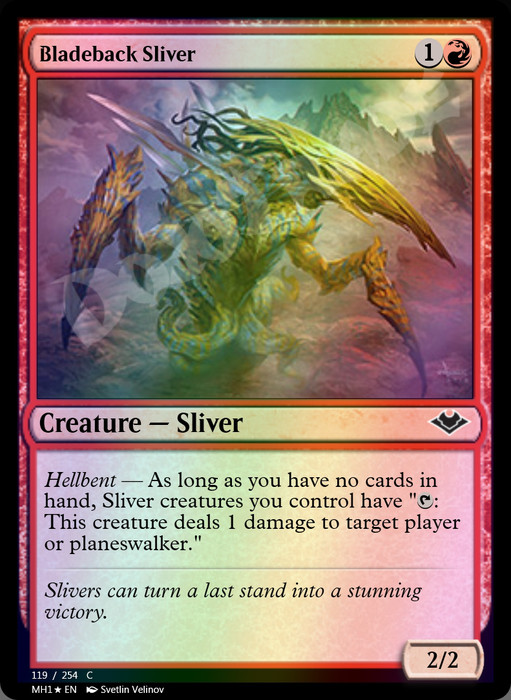 Bladeback Sliver FOIL