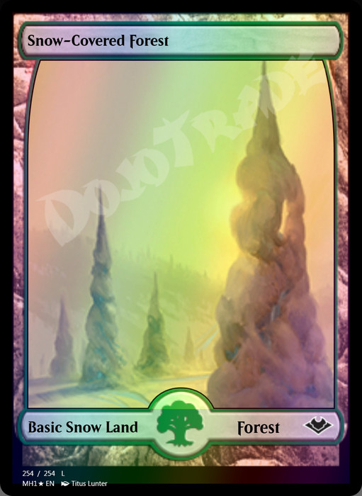 Snow-Covered Forest FOIL