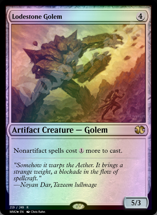 Lodestone Golem FOIL