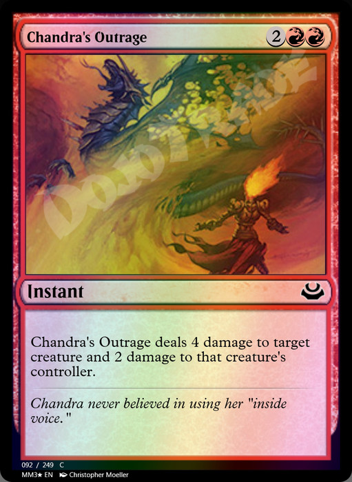 Chandra's Outrage FOIL