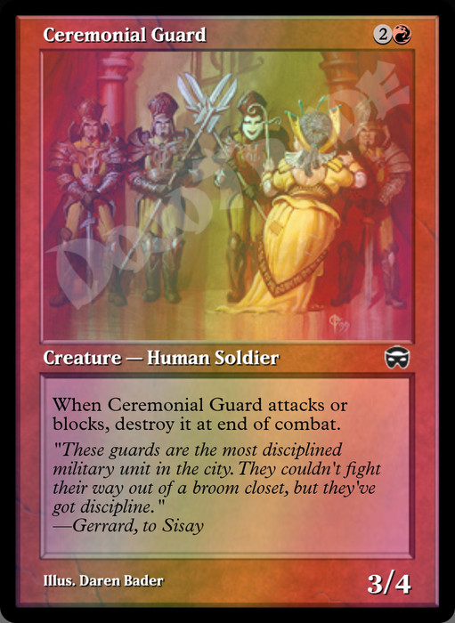 Ceremonial Guard FOIL