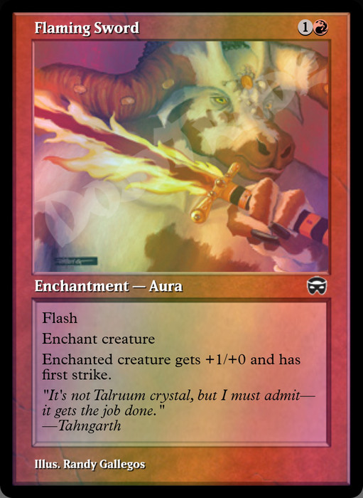 Flaming Sword FOIL