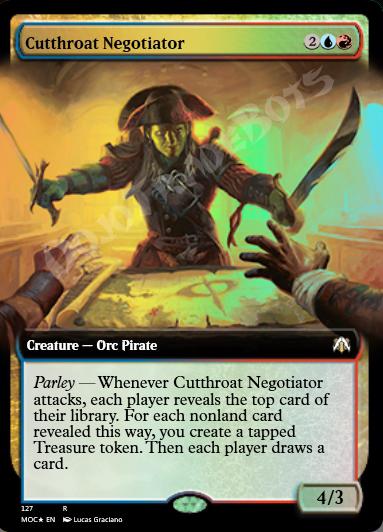 Cutthroat Negotiator (Extended Art) FOIL