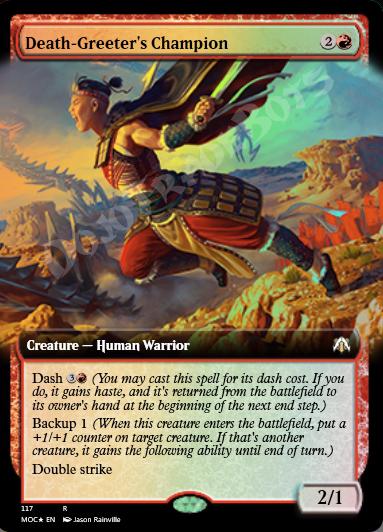 Death-Greeter's Champion (Extended Art) FOIL