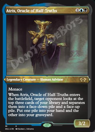 Atris, Oracle of Half-Truths (Etched) FOIL