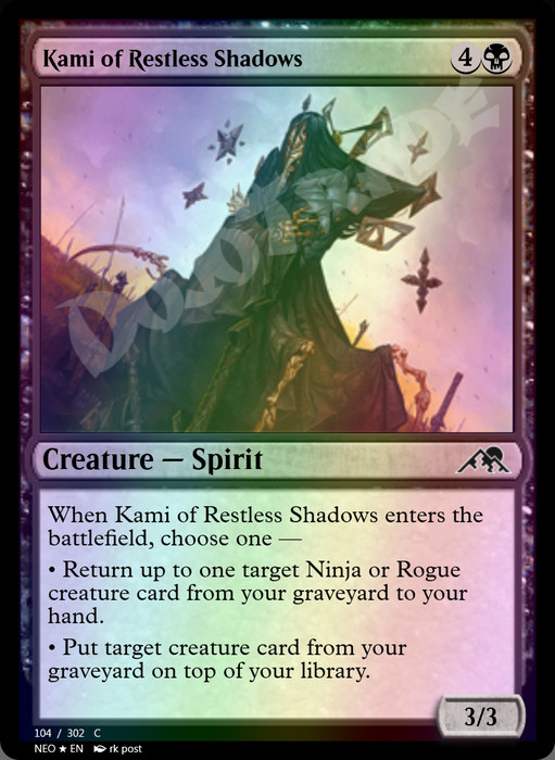 Kami of Restless Shadows FOIL