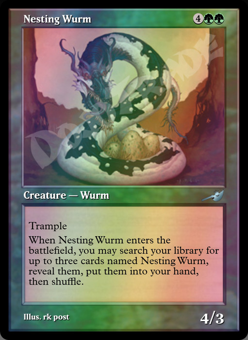 Nesting Wurm FOIL