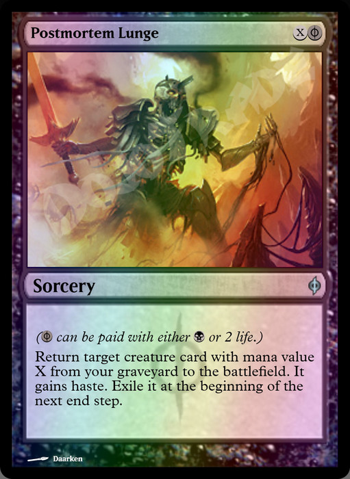 Postmortem Lunge FOIL