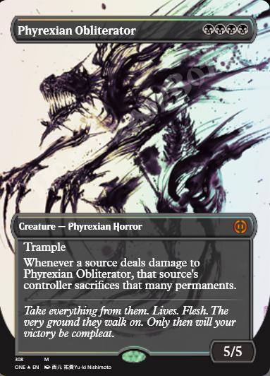 Phyrexian Obliterator (Showcase) FOIL