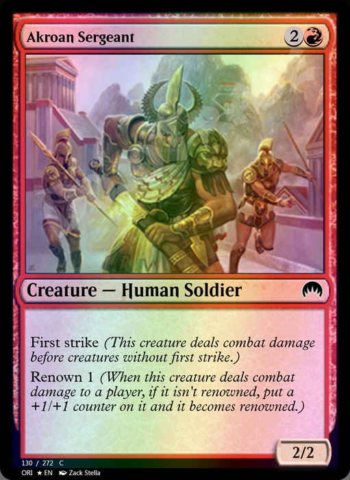 Akroan Sergeant FOIL