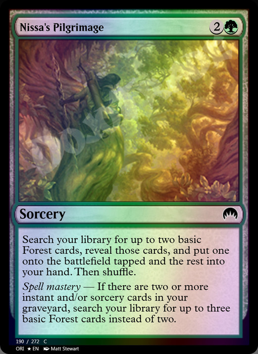 Nissa's Pilgrimage FOIL