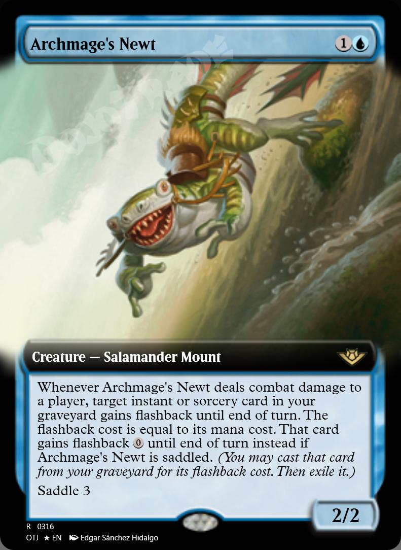 Archmage's Newt (Extended Art) FOIL