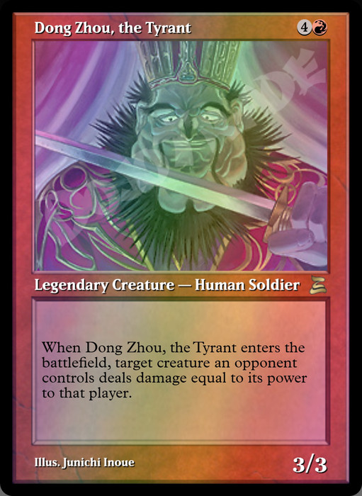 Dong Zhou, the Tyrant FOIL
